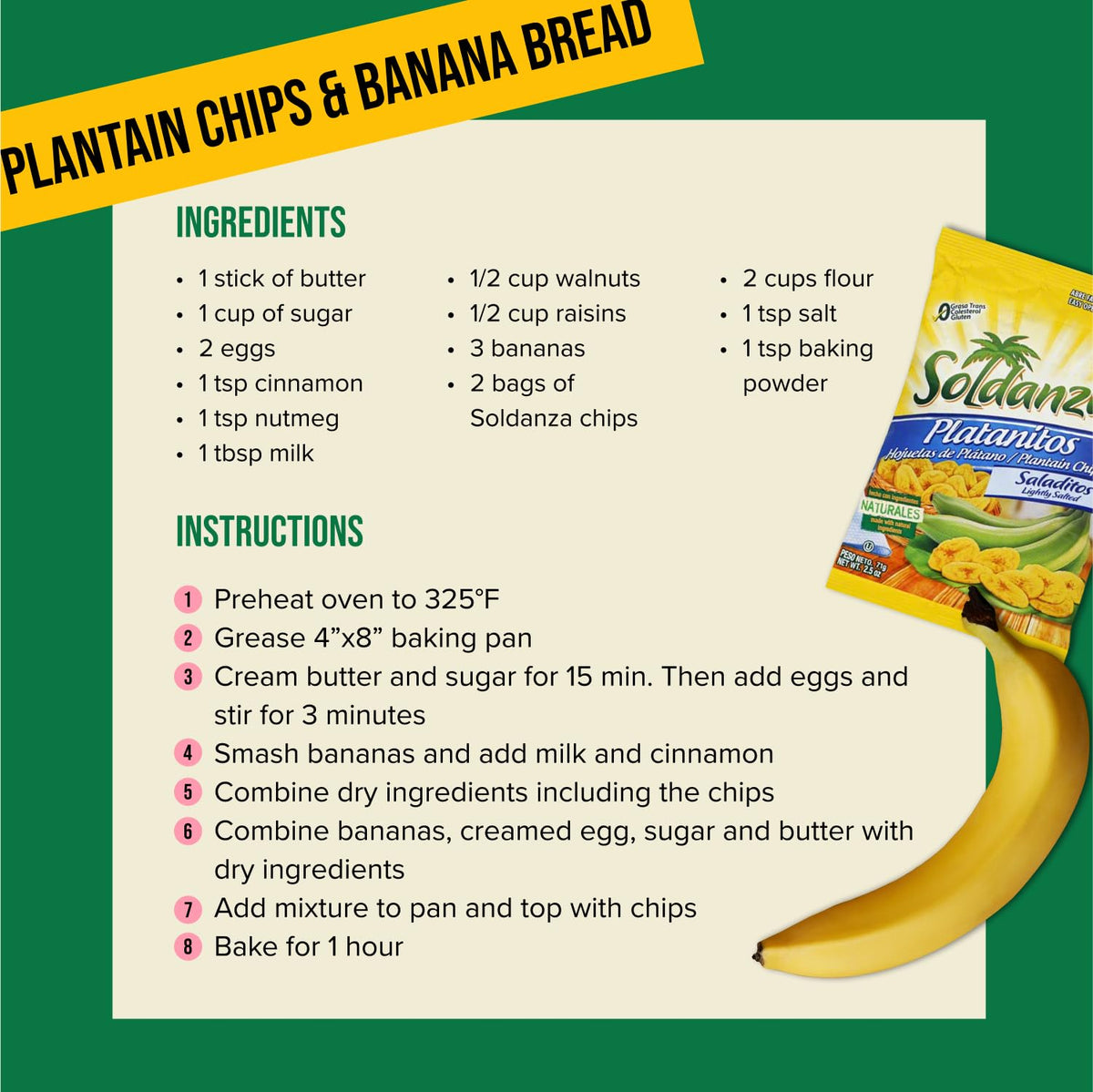 Seconde Nature Soldanza Plantain Chips 6-pack packaging — perfect for parties and travel.