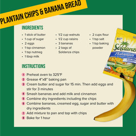 Seconde Nature Soldanza Plantain Chips 6-pack packaging — perfect for parties and travel.