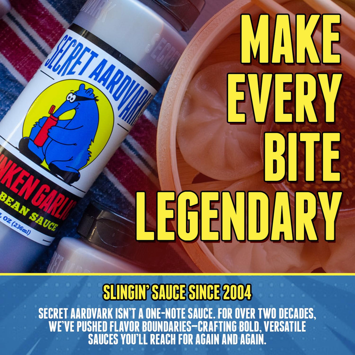 Secret Aardvark Drunken Garlic Black Bean Sauce dipping sauces and snacks