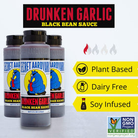 Secret Aardvark Drunken Garlic bottle ready to elevate stir-fries