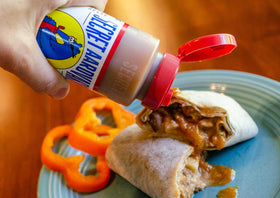 Secret Aardvark Habanero label highlights non-GMO, natural ingredients.