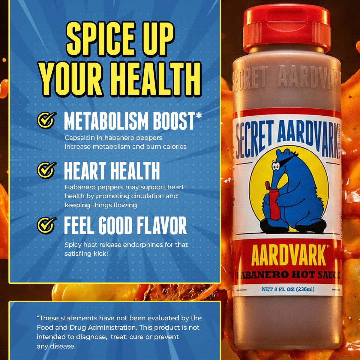 Secret Aardvark habanero hot sauce with roasted tomatoes complements roasts