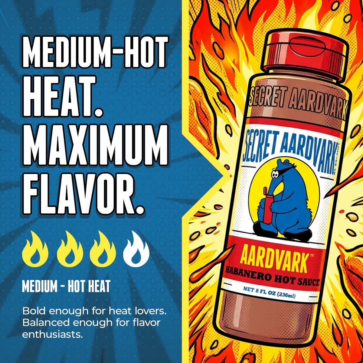 Secret Aardvark habanero hot sauce on tacos adds vibrant spice