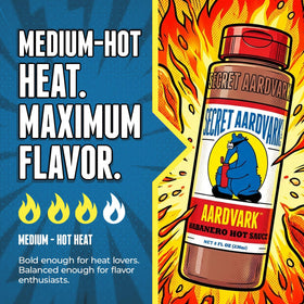Secret Aardvark habanero hot sauce on tacos adds vibrant spice