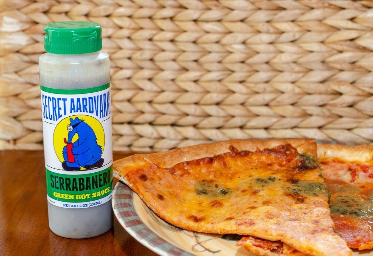 Secret Aardvark gift set box showcases three premium sauces.