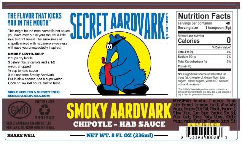 Secret Aardvark Red Scorpion bottle adds bold heat to tacos.