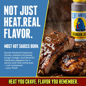 Close-up of jerk marinade ingredients in the bottle