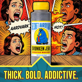 USA-made label on Secret Aardvark bottle