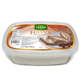 Seda Halva Marble Chocolate jar highlights glossy texture, ideal for gifting and sharing.