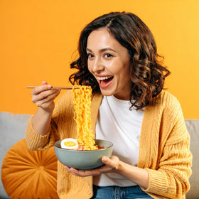 Sedaap Mi Sedaap noodles prepared for creative serving