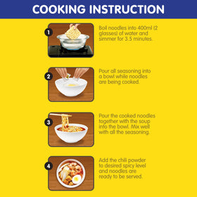 Sedaap Singapore Spicy Laksa ready-to-eat serving suggestion