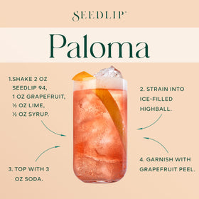 SEEDLIP Spice 94 with tonic in a glass for a quick mocktail