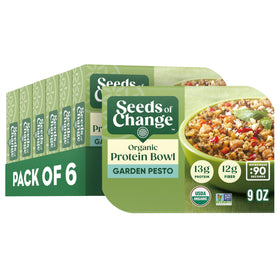 SEEDS OF CHANGE Garden Pesto Bowl front view, ready-to-eat lunch option.