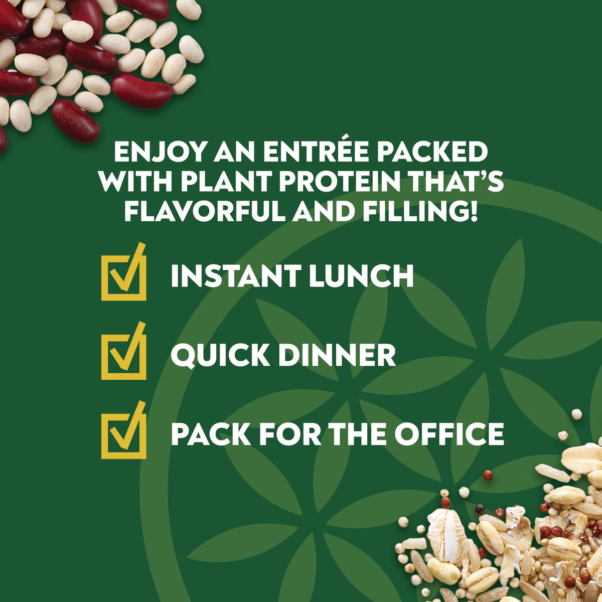 SEEDS OF CHANGE Harvest Herb Bowl colorful peppers and corn add vibrant nutrition.