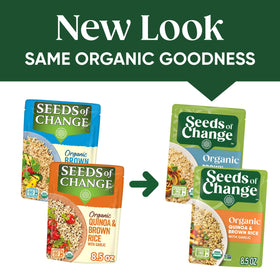 SEEDS OF CHANGE whole grain brown basmati rice pack with nutty aroma for flavorful sides.