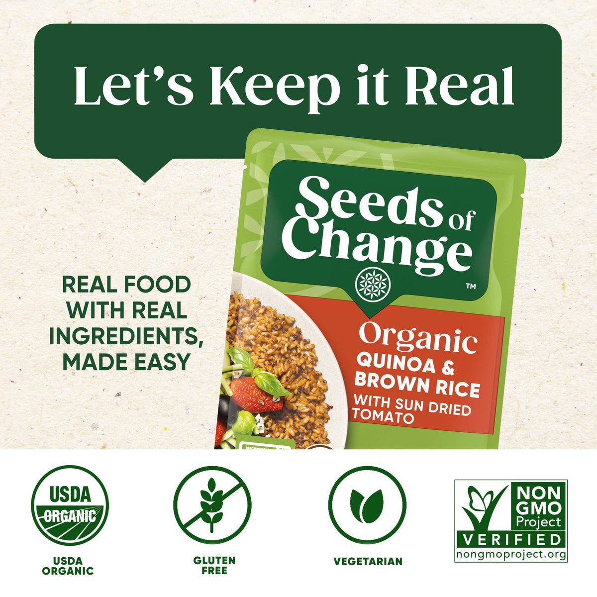SEEDS OF CHANGE quick 90 second prep in microwave