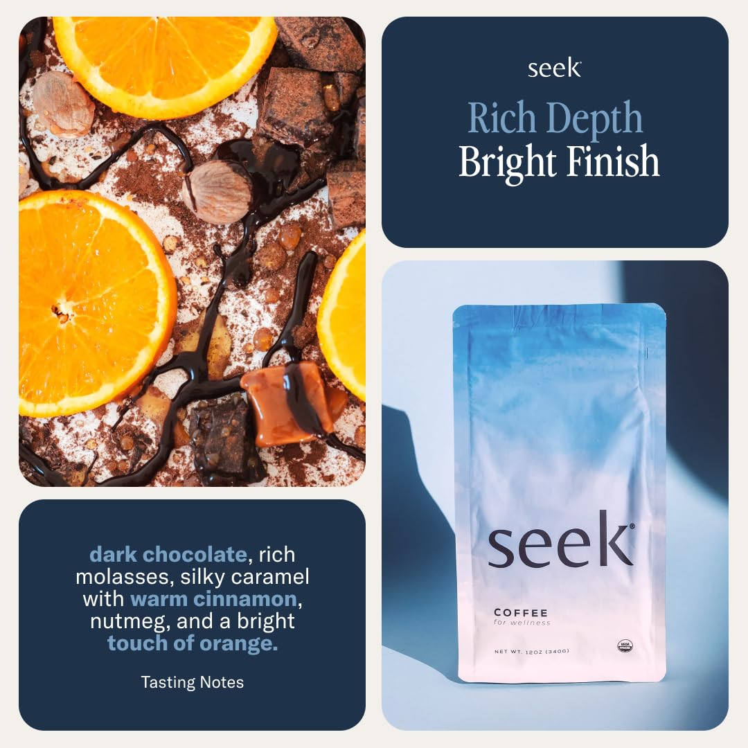 SEEK Single-Origin Mexico beans on a farm setting emphasize ethical sourcing.