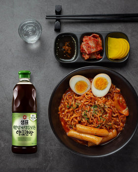 Ramen dish featuring Sempio soy sauce as flavor anchor
