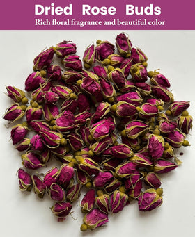 Seeyoung dried rose buds packaged for quality and freshness.