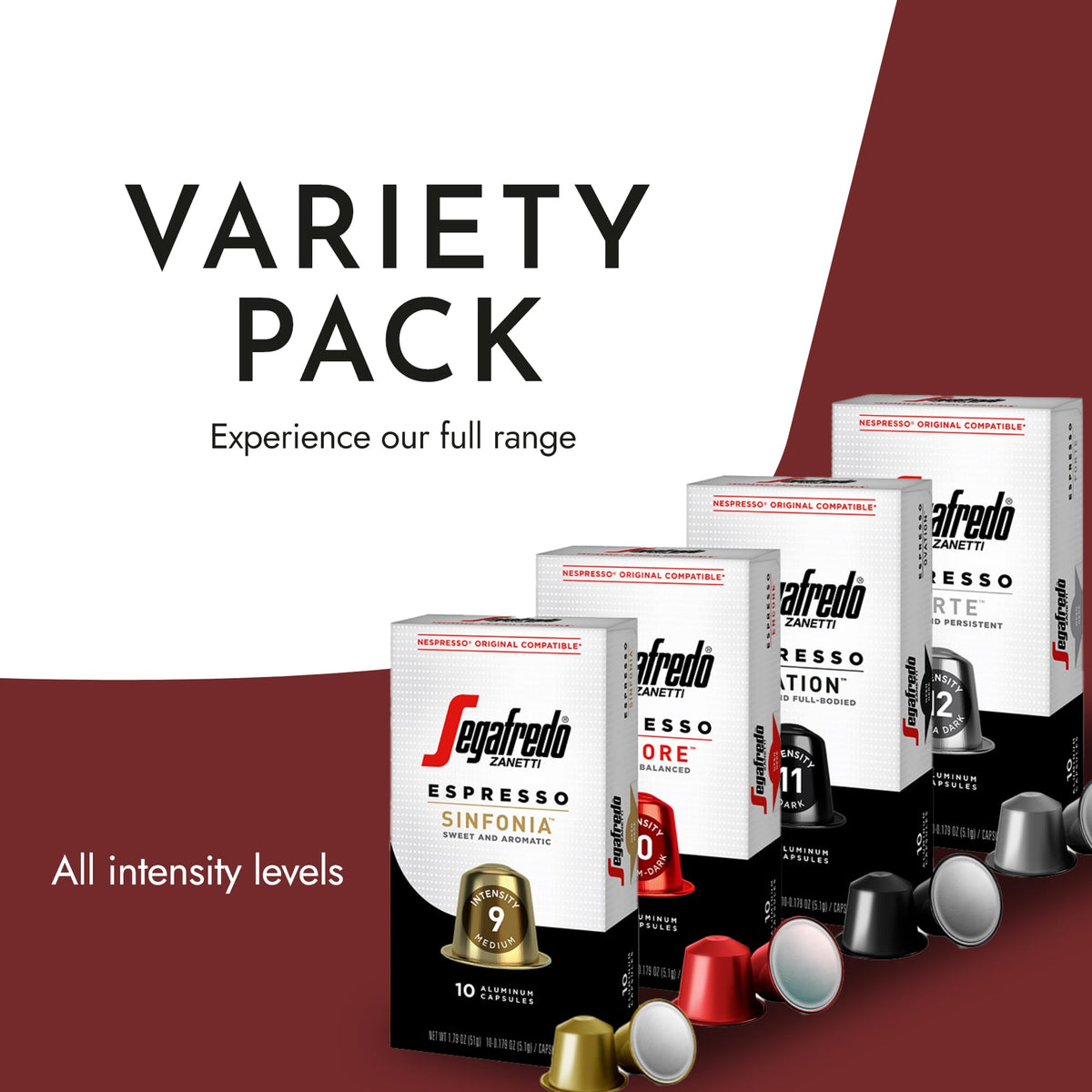 Segafredo Zanetti Ovation espresso capsules with balanced aroma
