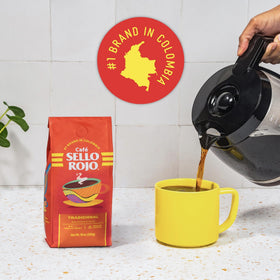 Sello Rojo Tradicional showcases Colombian heritage with a bold roast profile.