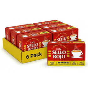 Sello Rojo Espresso Brick Pack keeps freshness sealed for bold espresso.