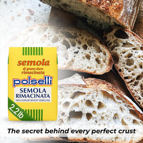 POLSELLI semola flour in a tidy kitchen scene for versatile cooking