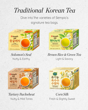 Sempio Corn Silk Tea cold brew ready in minutes, refreshing finish.