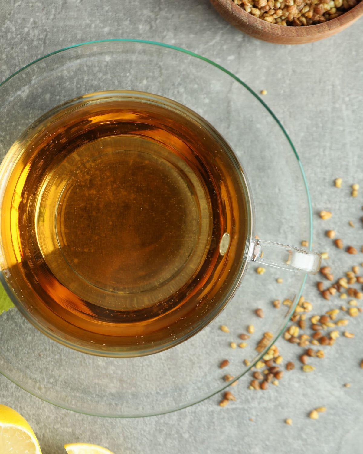 Sempio Corn Silk Tea ingredient close-up emphasizes natural corn silk.