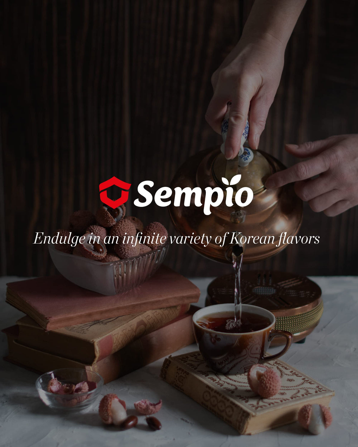 Sempio Corn Silk Tea product label highlights caffeine-free and zero calories.