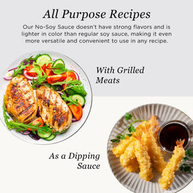 Sempio No Soy Sauce pour spout closeup for controlled drizzle