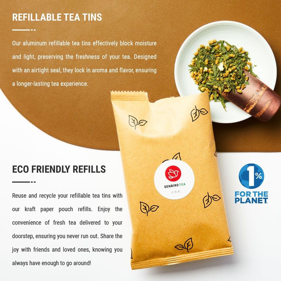 Senbird Genmaicha cup steaming evokes a comforting afternoon tea ritual.