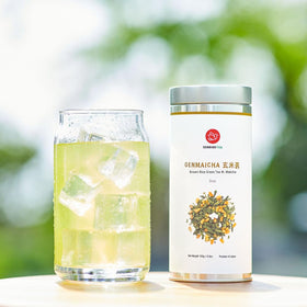 Senbird Genmaicha refill pack demonstrates sustainable packaging solution.