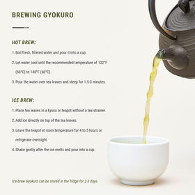 Senbird Gyokuro cold brew in glass highlights smooth, refreshing flavor