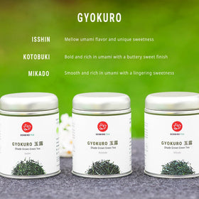 Senbird Gyokuro Mikado tin seal locks moisture for freshness