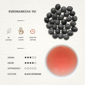 Senbird Kuromamecha loose leaf tea ready for brewing.
