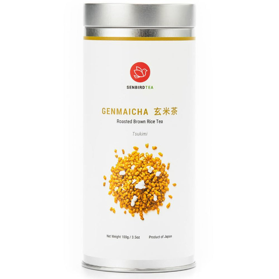 Senbird Genmaicha with roasted mochi rice in a bowl highlighting aroma and texture