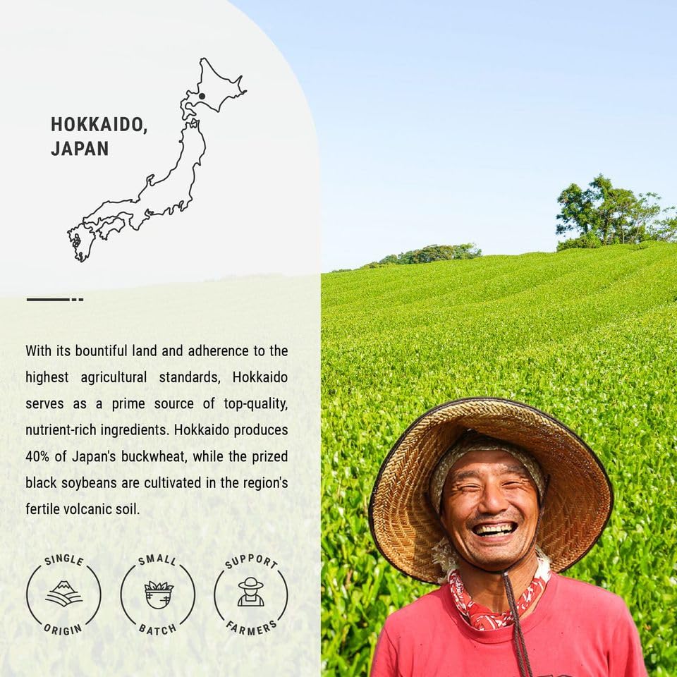 Senbird Sobacha packaging from Hokkaido highlights authentic buckwheat