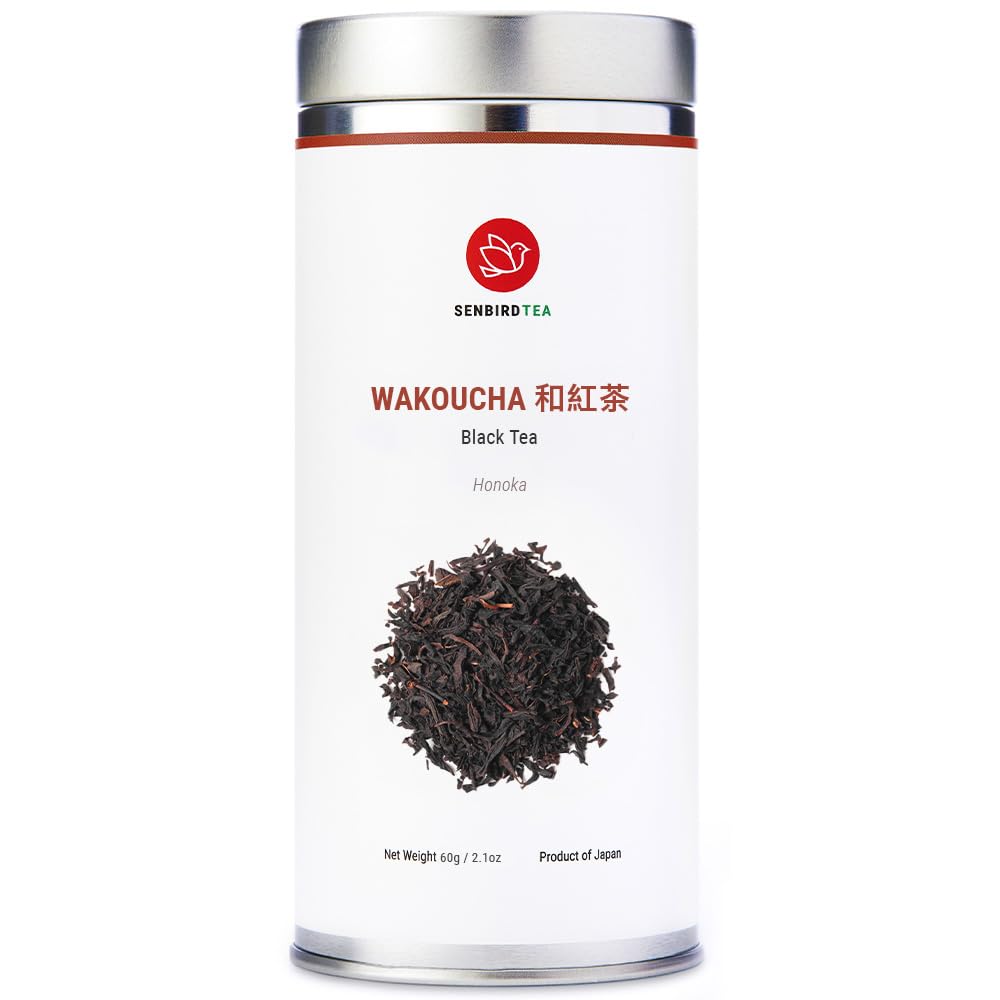 Senbird Wakoucha front of tin showing premium packaging and freshness protection