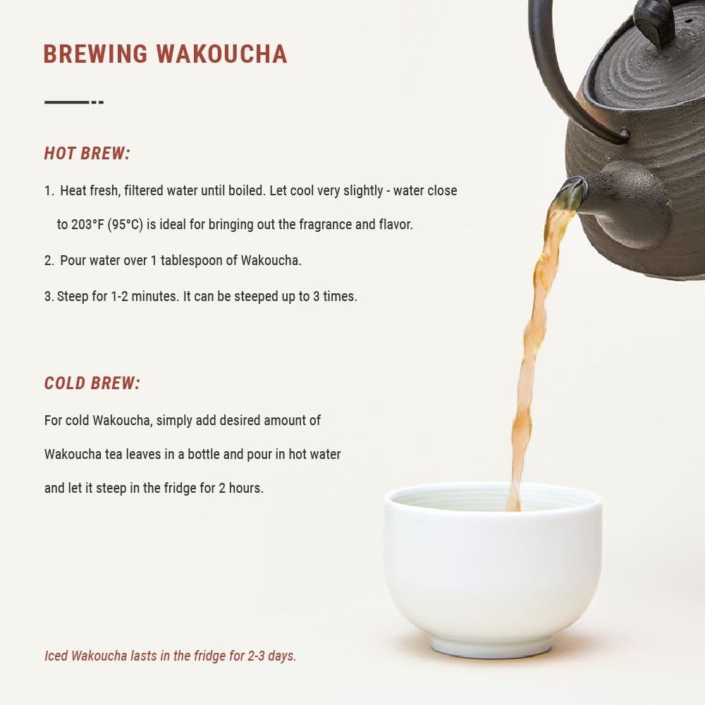 Senbird Wakoucha hot cup steaming to reveal mellow cacao and malt notes