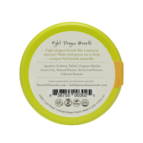 SENCHA NATURALS tropical mango mints, open pack, showcasing mango-green tea aroma