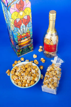 Send A Cake Birthday Bubble Box arrives fully assembled for hassle-free gifting.