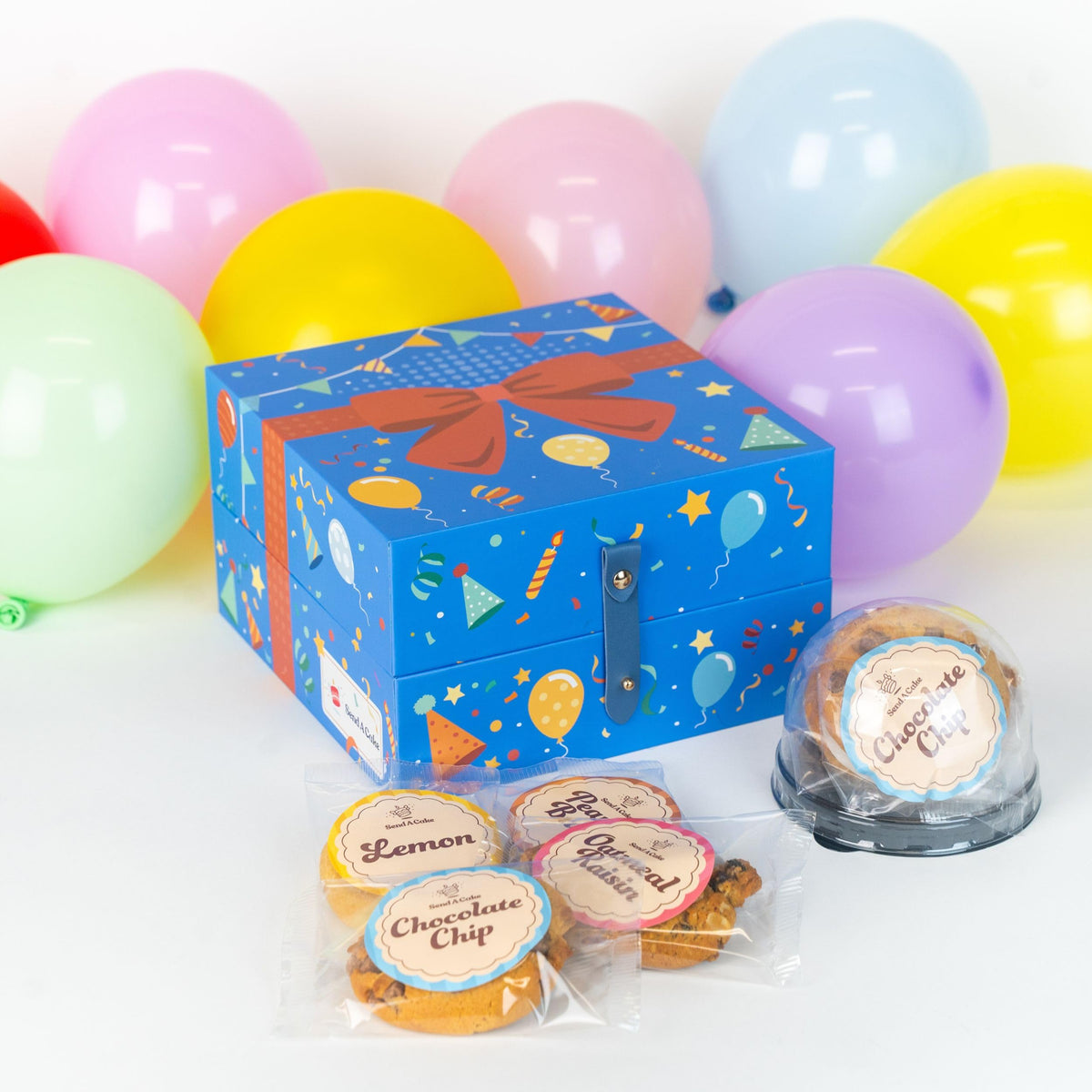Send A Cake Bloom Box lemon cookie close-up with bright citrus flavor