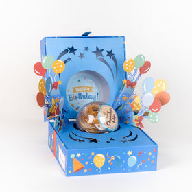 Send A Cake Happy Birthday Bloom Box unboxing moment sparks celebration