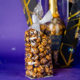 Send A Cake Luxe Bubble Box opening bubbles delight the recipient.