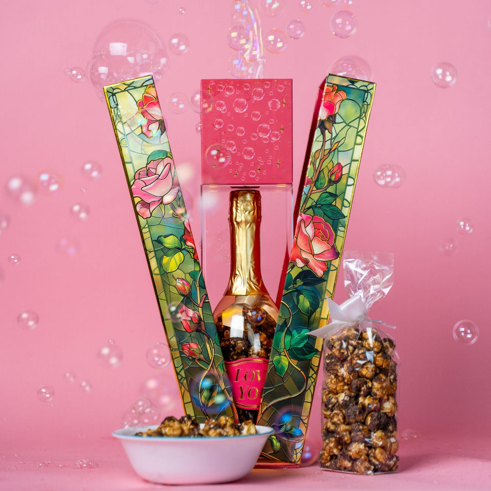 Send A Cake Rose Bubble Box with roses, ideal romantic gift presentation