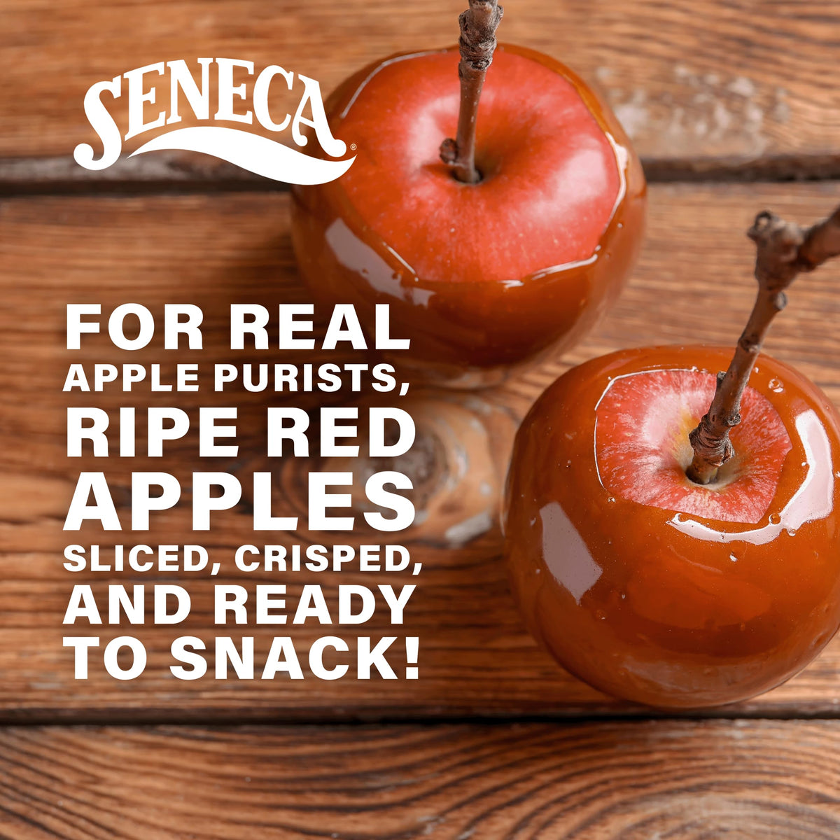 Seneca Caramel Apple Chips as a salad topper adding crunch and caramel nuance.