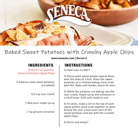 Seneca Cinnamon Apple Chips: kosher and preservative-free for everyday snacking.