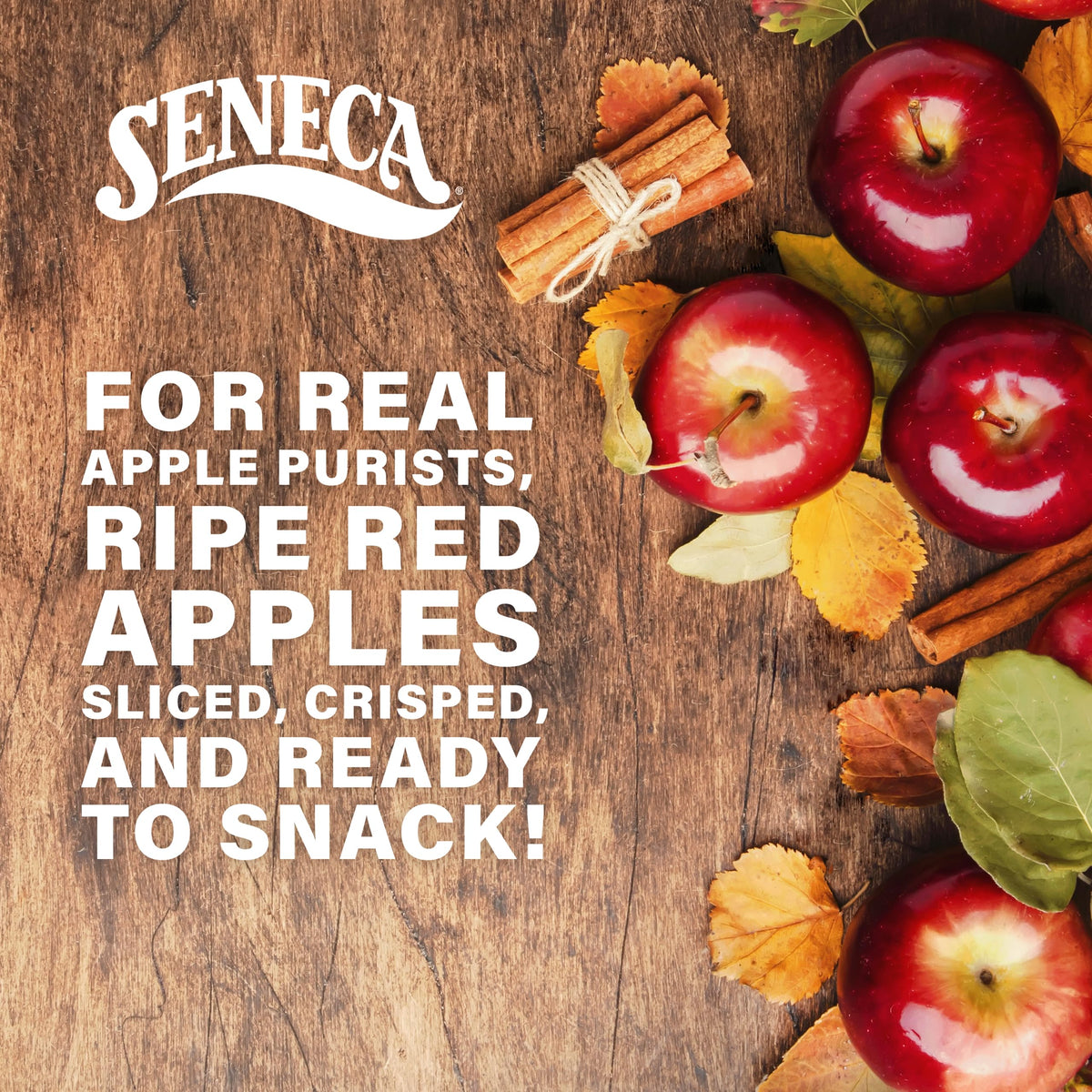 Seneca Cinnamon Apple Chips — original American apple chip tradition.