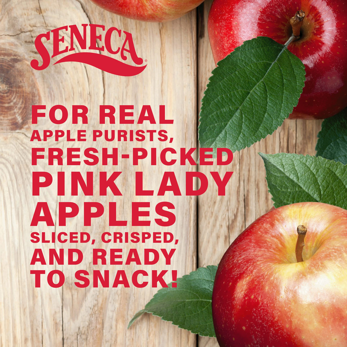 Seneca foil-lined freshness bag sealing in flavor and crunch.